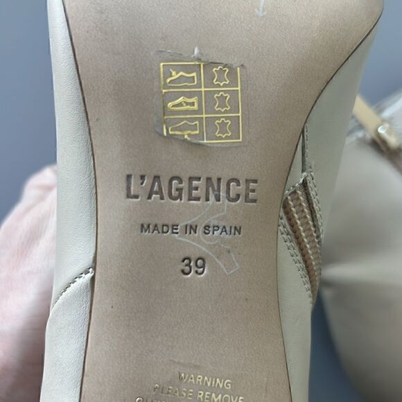 New L'AGENCE | Aimee Pointed Toe Heeled Bootie Size 9 - Picture 7 of 13
